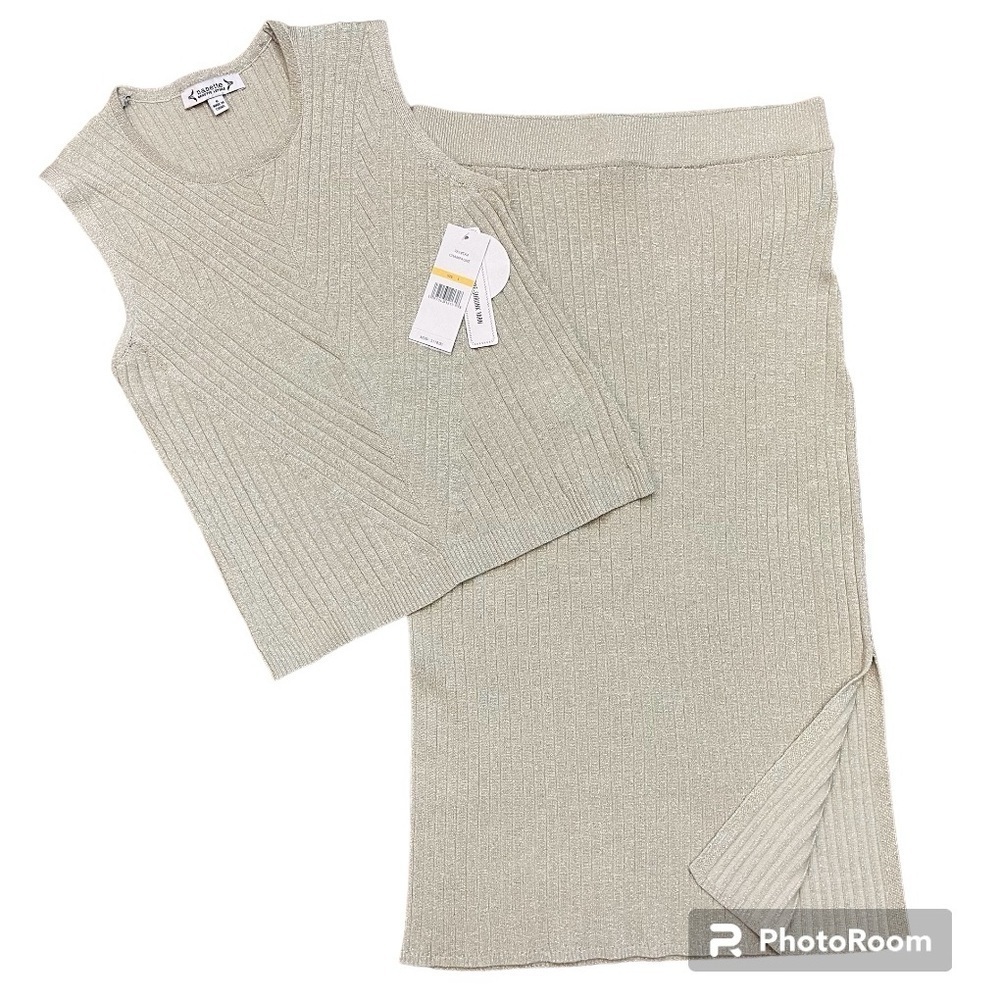 Metallic Champagne Gold 2 Pc Nanette  Lepore Set
